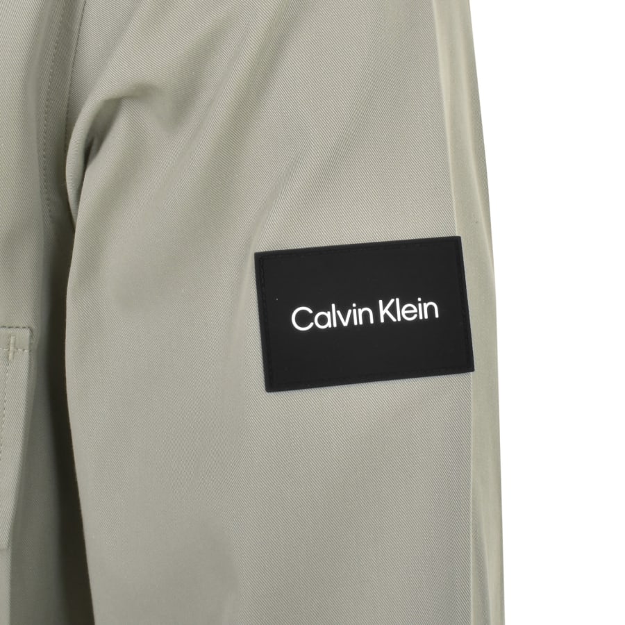 Calvin Klein Cotton Nylon Overshirt Jacket Grey